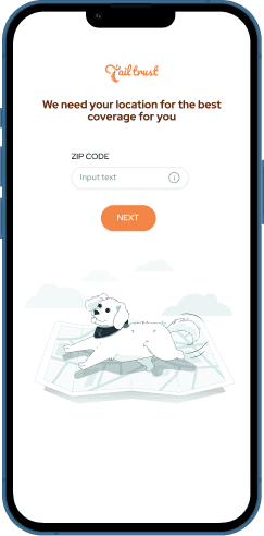 pet insurance choices on a phone